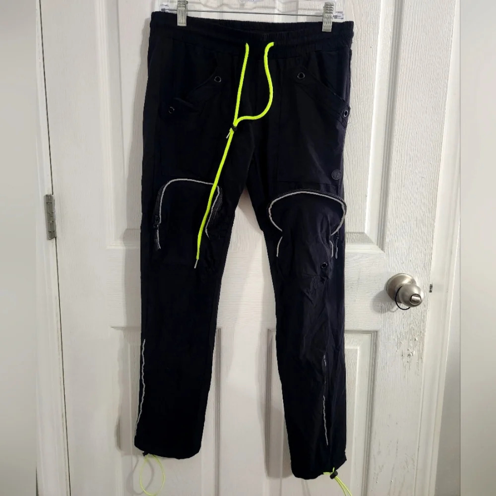 Baggy reflective 3D cargo pockets Rave streetwear punk grunge 90s y2k LG